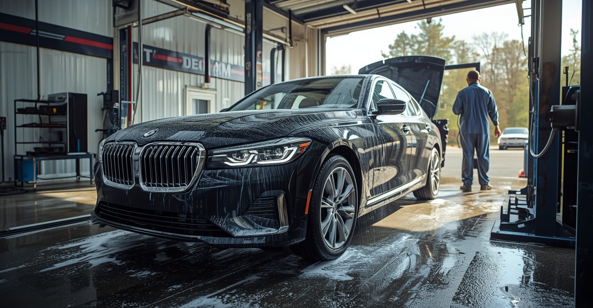 Lucid Origin Photorealistic Premium Automotive Service Scene At A Professional New Jersey Car 1 Lucid Origin Photorealistic Premium Automotive Service Scene At A Professional New Jersey Car 1